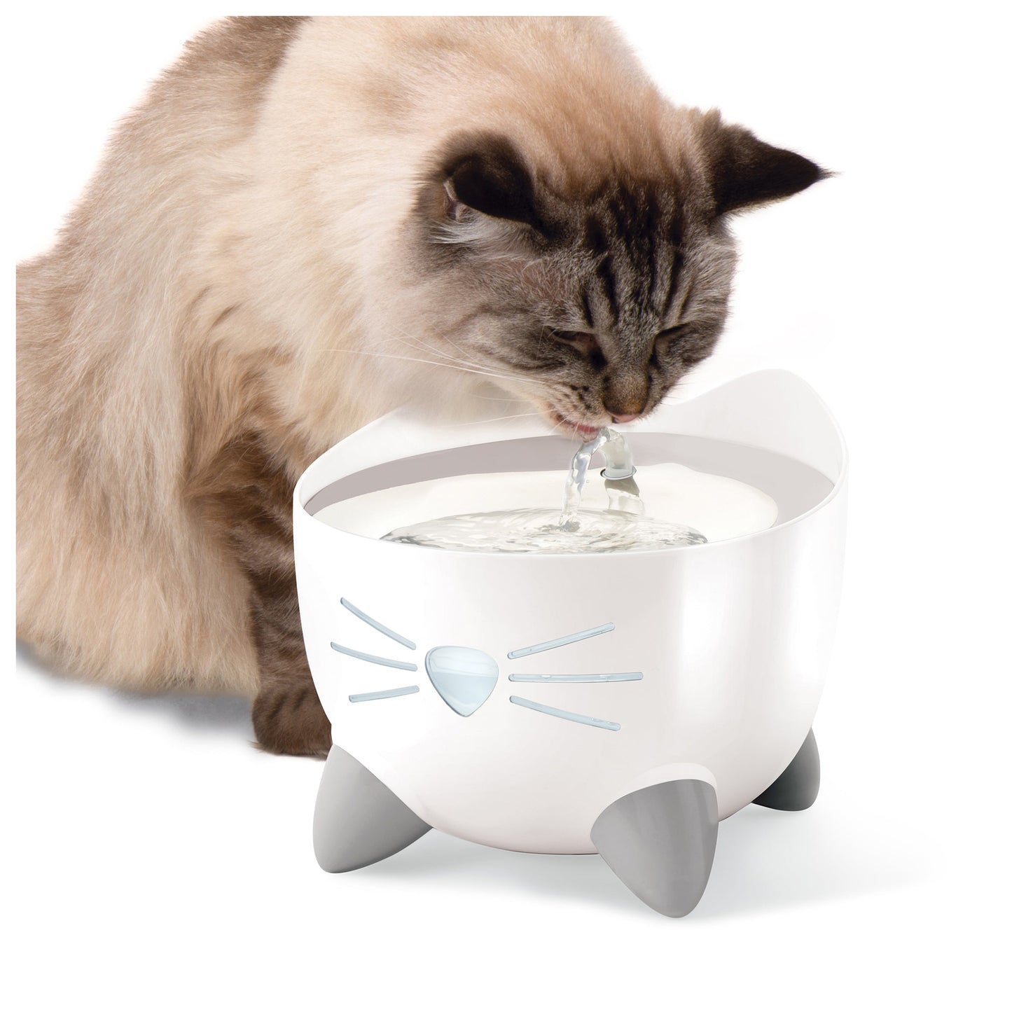 Catit Pixi Drinking Fountain for Cats in White