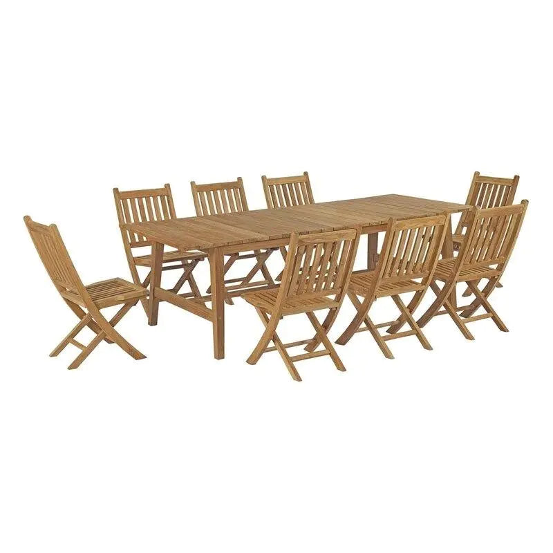 Sidney Rectangular 8 - Person 98.5'' Long Teak Dining Set