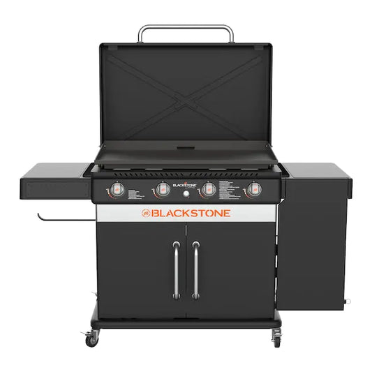 Blackstone 36" Culinary Cabinet Griddle with Side Table 4-Burner Liquid Propane Flat Top Grill