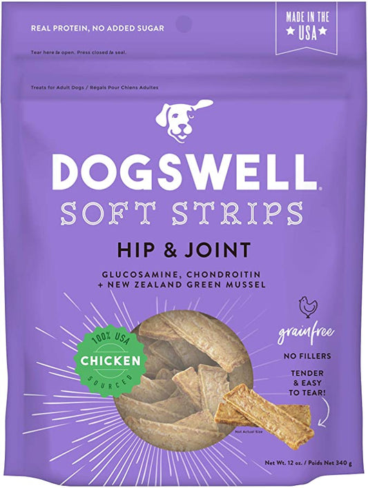 Dogswell Hip & Joint Chicken Soft Strips Dog Treats