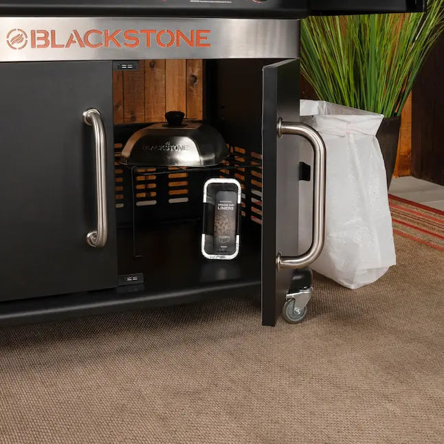 Blackstone 36" Culinary Cabinet Griddle with Side Table 4-Burner Liquid Propane Flat Top Grill