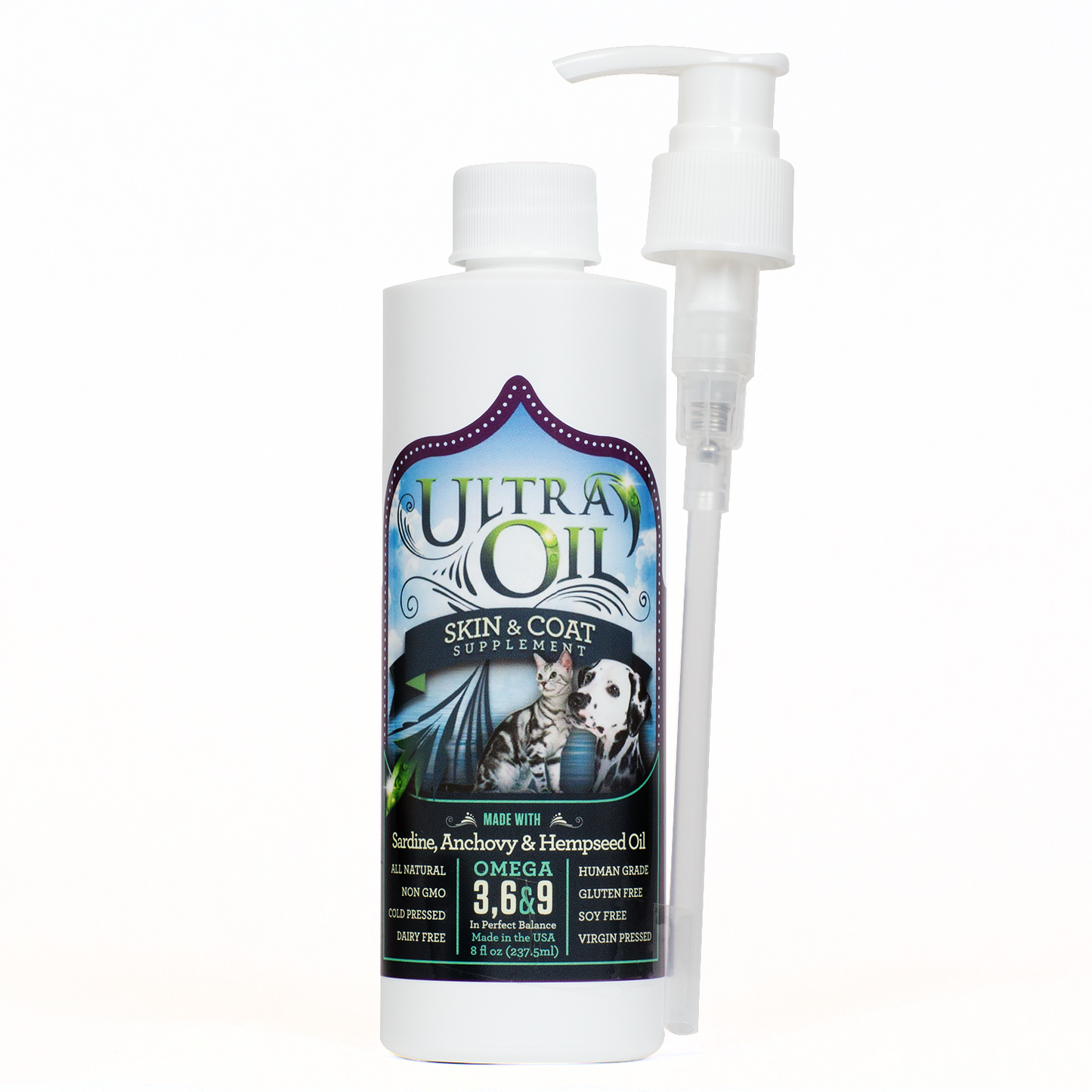 Ultra Oil Skin and Coat Hempseed for Dogs and Cats