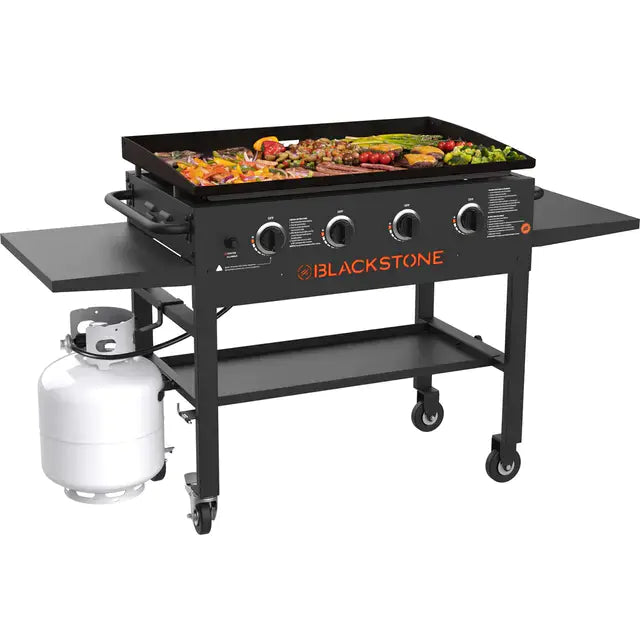 Blackstone 4-Burner 36" Griddle Cooking Station with Side Shelves